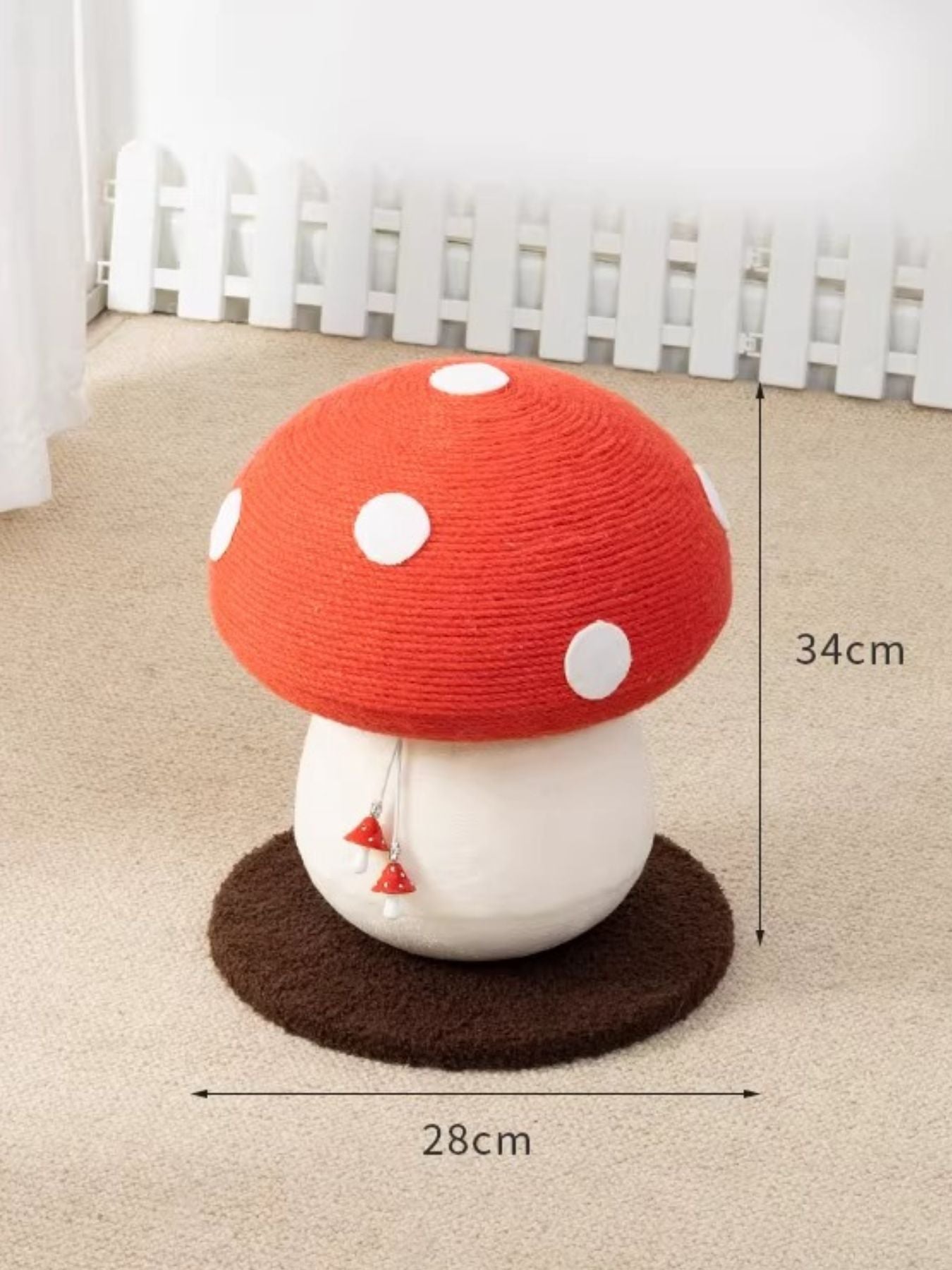 Mushroom-Shaped Cat Scratching Post