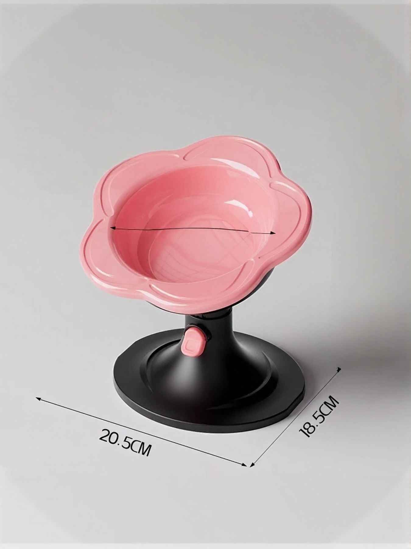 Pet Flower Bowl Ceramic - Elevated Pedestal Feeding Dish