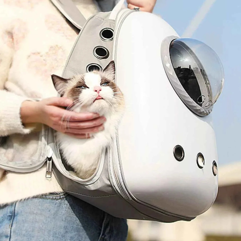 Pet Carrier Backpack - Space Capsule Transparent Bubble
