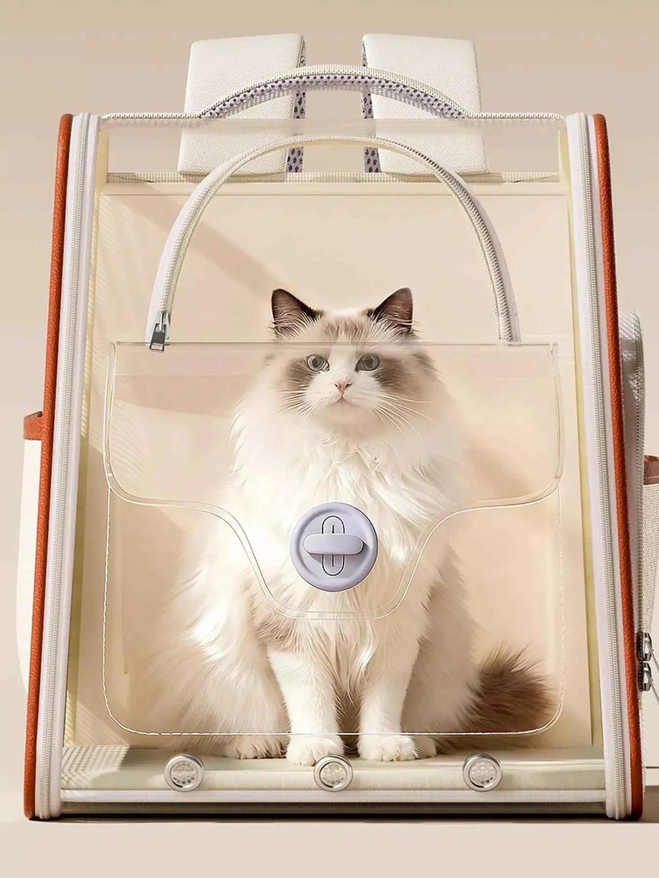 Pet Carrier Backpack Breathable - Mesh Ventilation Travel