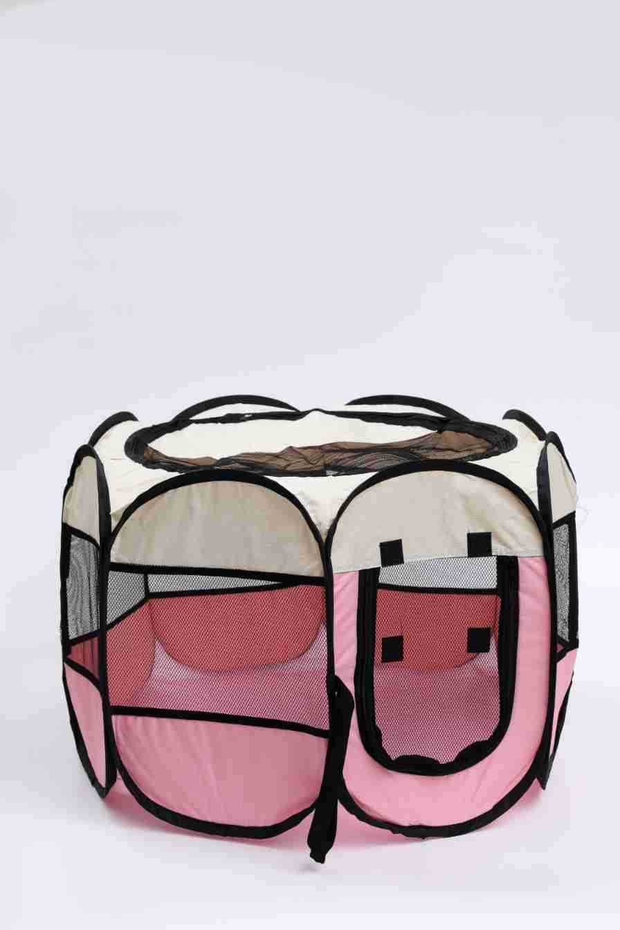 Portable Octagonal Cage Cloth Mesh Fence Pet Tent - Easy Storage
