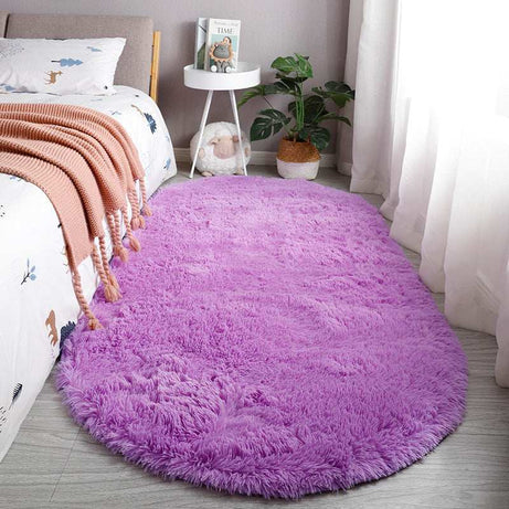 Silk Hair Tie-dyed Carpet Living Room Bedroom Bedside Pet Mat