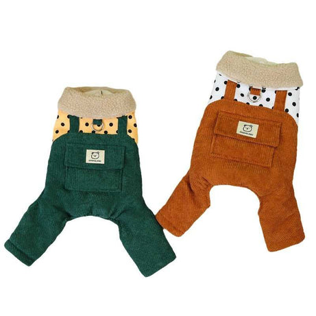 Cotton-padded Dog Overalls Clothes - Small to X-Large