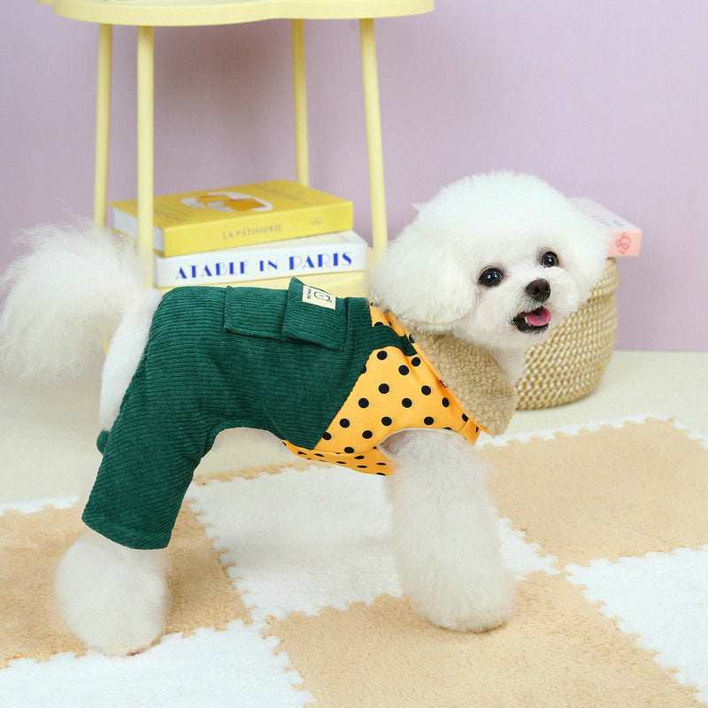 Cotton-padded Dog Overalls Clothes - Small to X-Large
