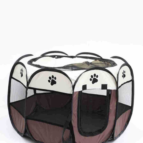 Portable Octagonal Cage Cloth Mesh Fence Pet Tent - Easy Storage