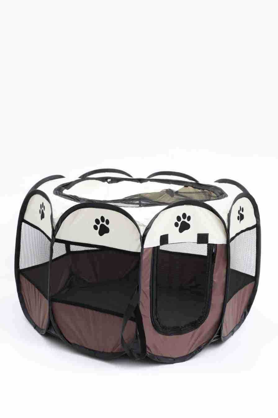 Portable Octagonal Cage Cloth Mesh Fence Pet Tent - Easy Storage