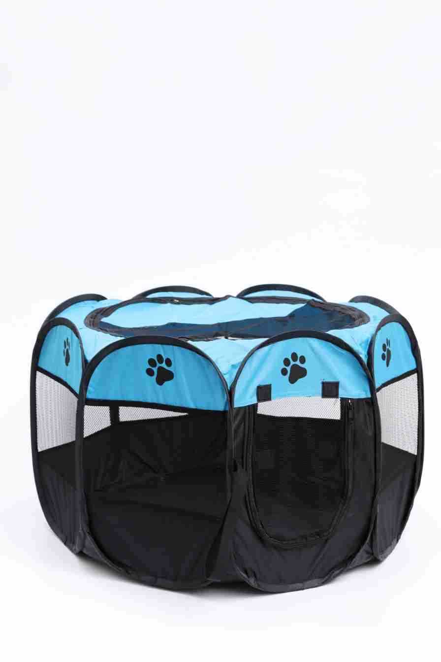 Portable Octagonal Cage Cloth Mesh Fence Pet Tent - Easy Storage