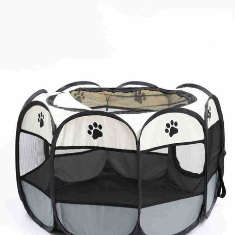 Portable Octagonal Cage Cloth Mesh Fence Pet Tent - Easy Storage