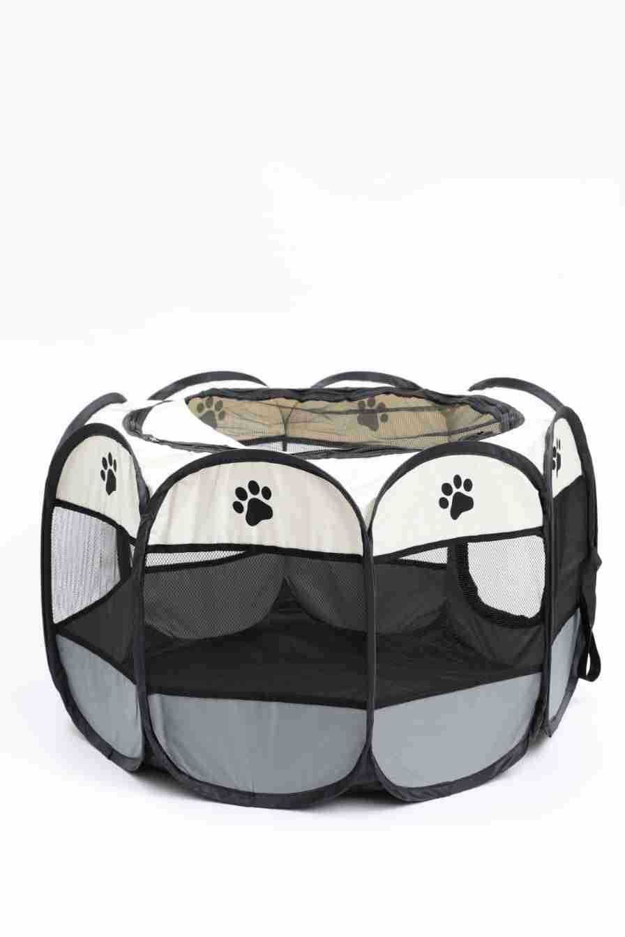 Portable Octagonal Cage Cloth Mesh Fence Pet Tent - Easy Storage