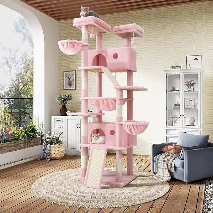 81 Inch Tall Cat Tree Tower - Multi-Level