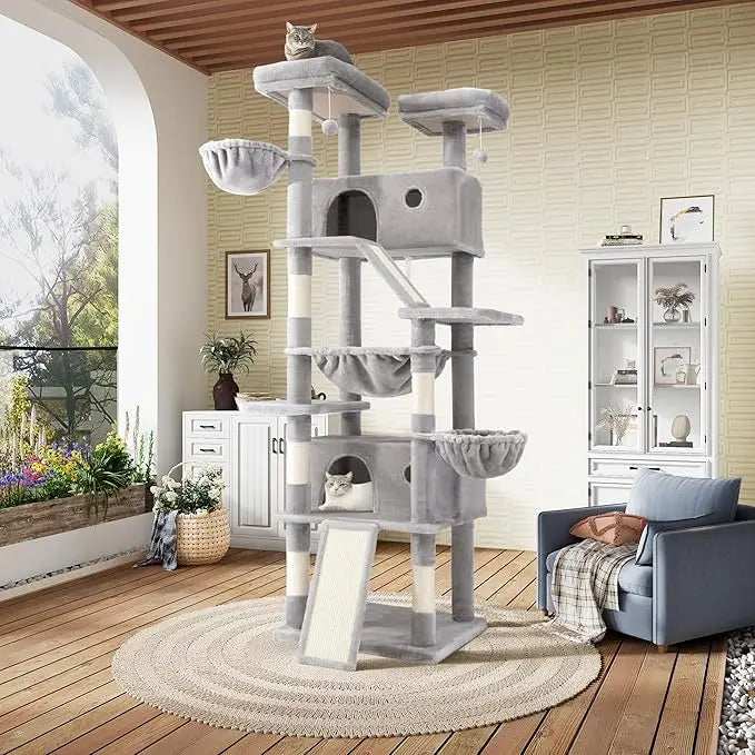 81 Inch Tall Cat Tree Tower - Multi-Level