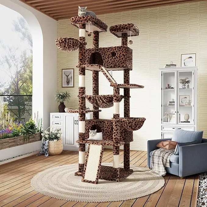 81 Inch Tall Cat Tree Tower - Multi-Level