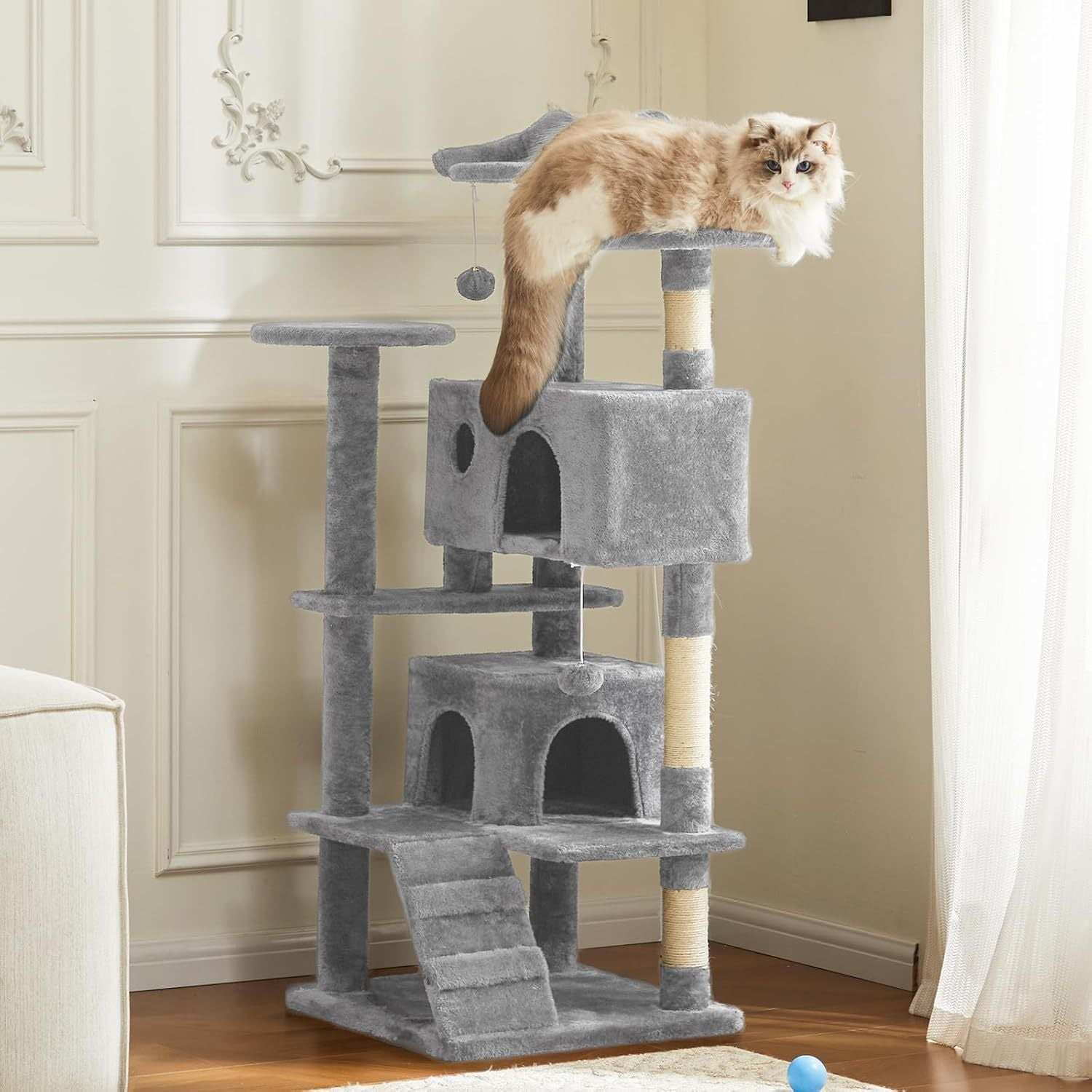 54 Inch Multi-Level Cat Tree Tower