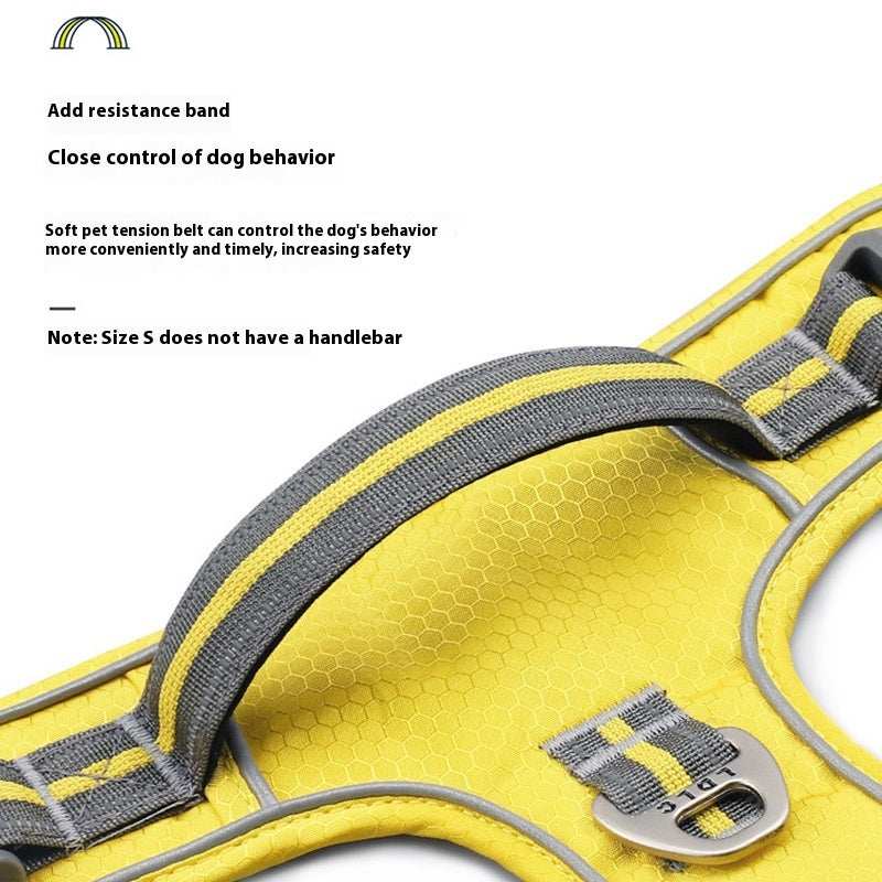 Traction Strap Shock Absorption Comfortable Night Vision Reflective Pet Harness