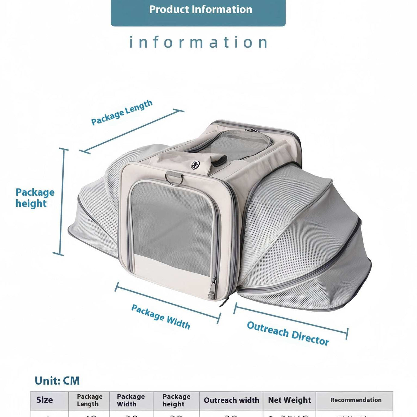 Portable Pet Carrier for Cats and Small Dogs - Breathable Travel Backpack