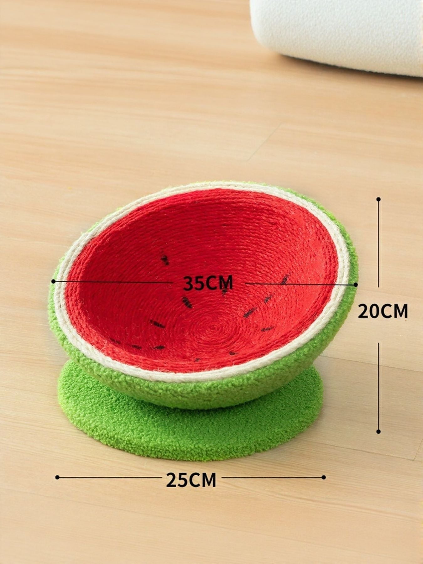 Cat Scratching Post Nest - Purr-fect Watermelon Shaped