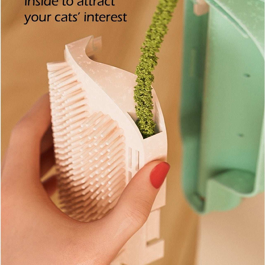 Self Grooming Popsicle-Shaped Corner Massage Comb Cat Scratcher