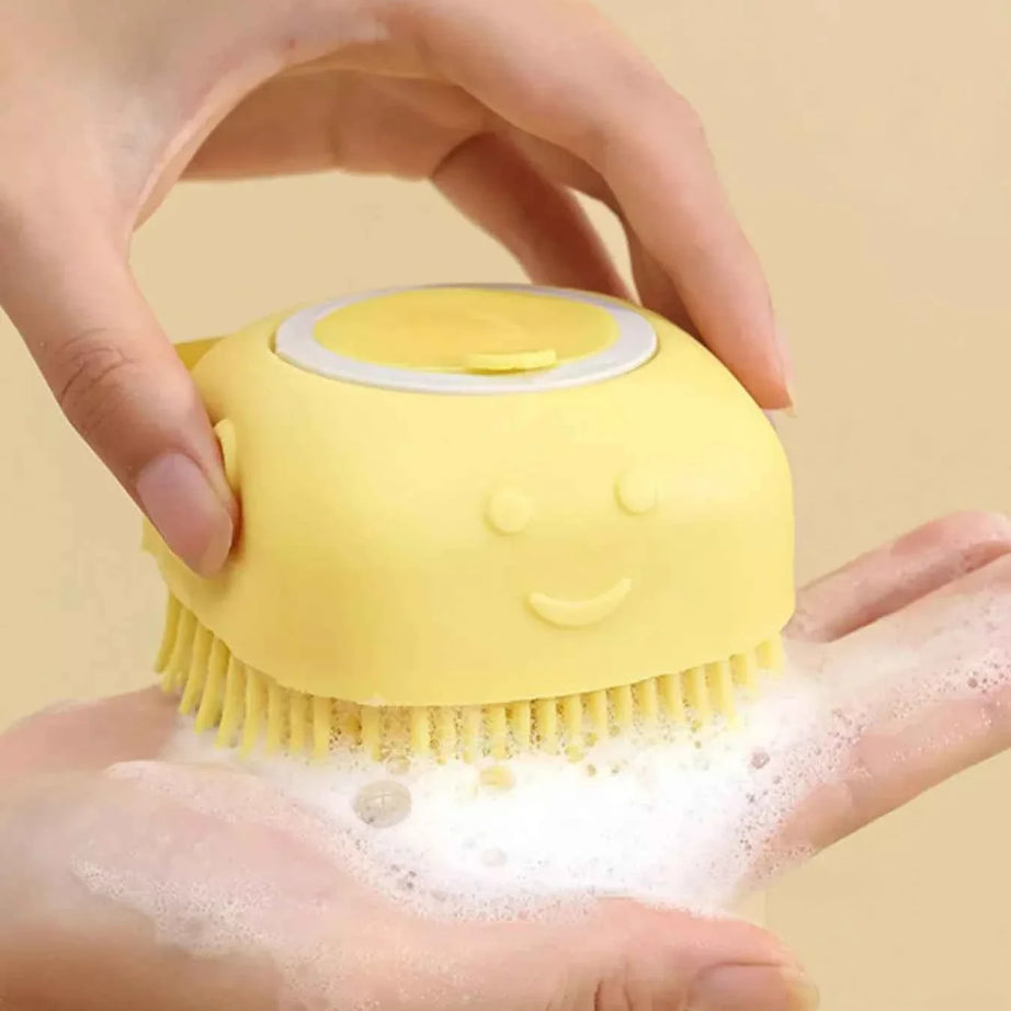 Pet Bath Brush - Cute Cartoon Silicone