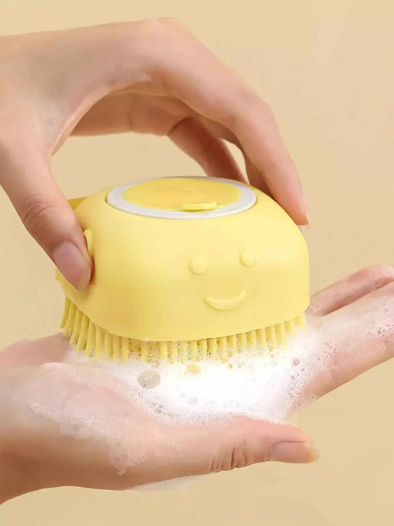 Pet Bath Brush - Cute Cartoon Silicone
