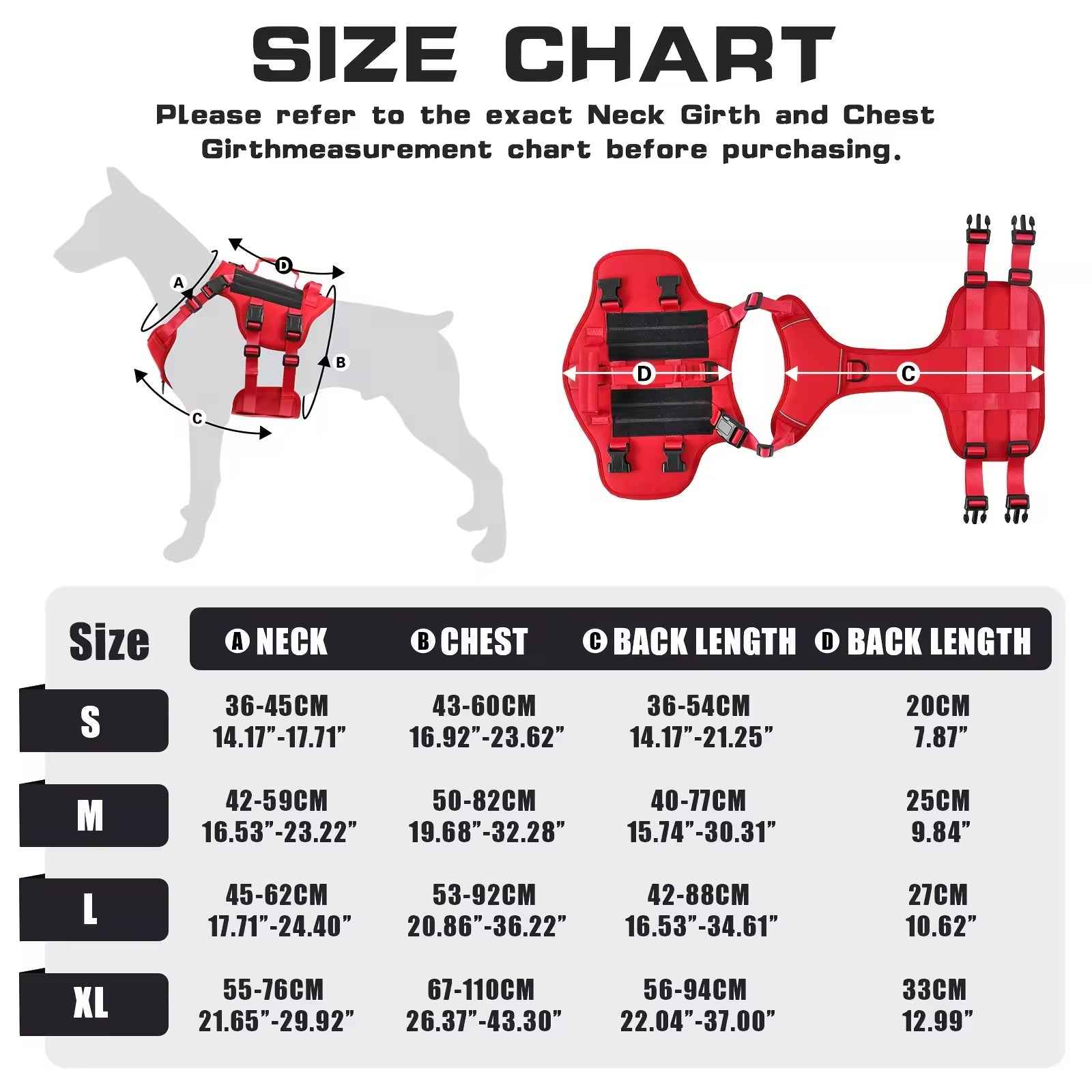 Tactical Dog Harness No-Pull - Reflective Dual Handle Vest