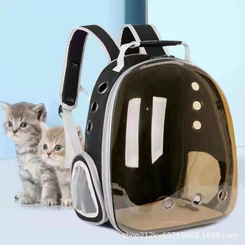 Fashionable Transparent Panoramic Outdoor Four Seasons Universal Pet Backpack