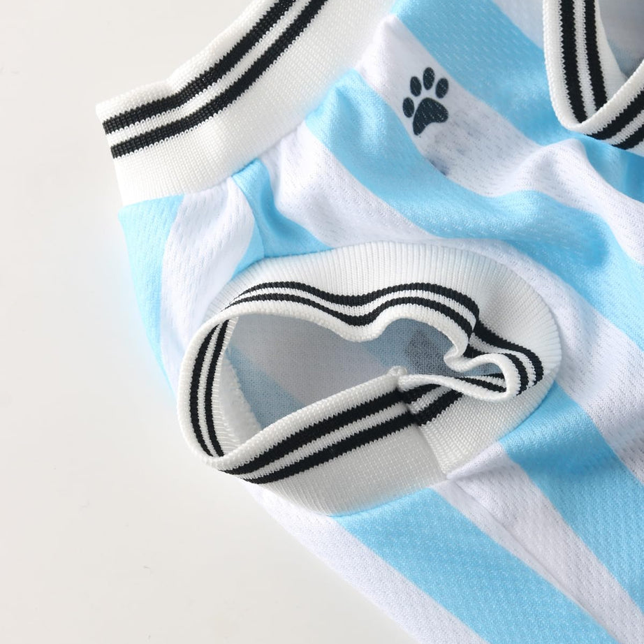 Soccer Pet Dog Jersey - Summer Cooling Mesh Fabric