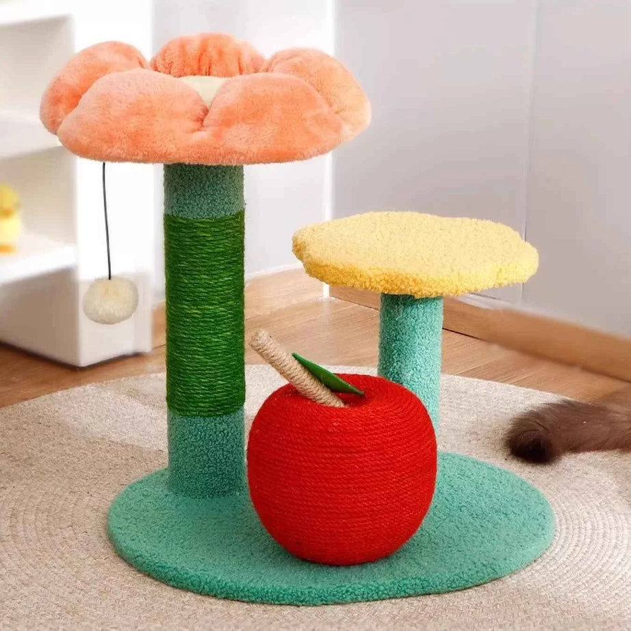 Cat Scratching Post Sisal - Soft Plush Tower Platform