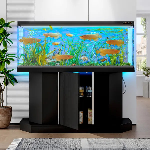 Aquarium Stand with Storage - 55-75 Gallon with Power Outlet
