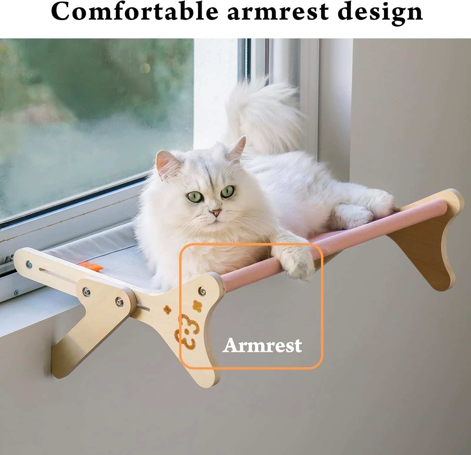 Cat Window Perch & Hammock - Adjustable 2-in-1 Sunbathing Seat For Indoor Cats