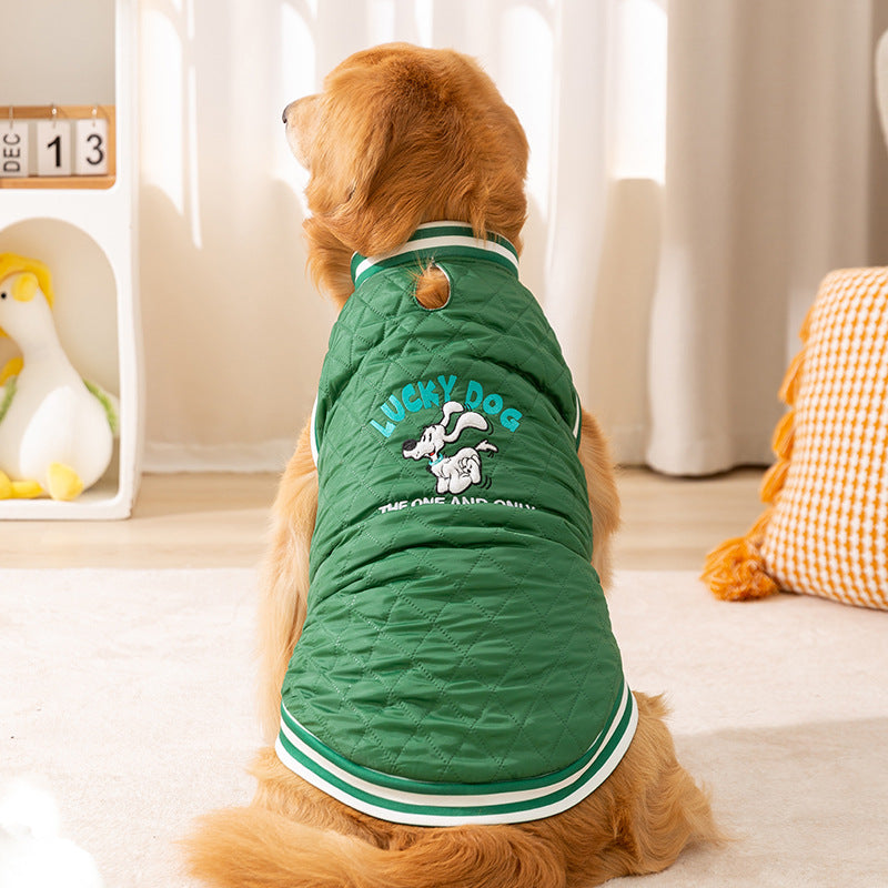 Lucky Dog Quilted Vest - Large Breed Winter Coat