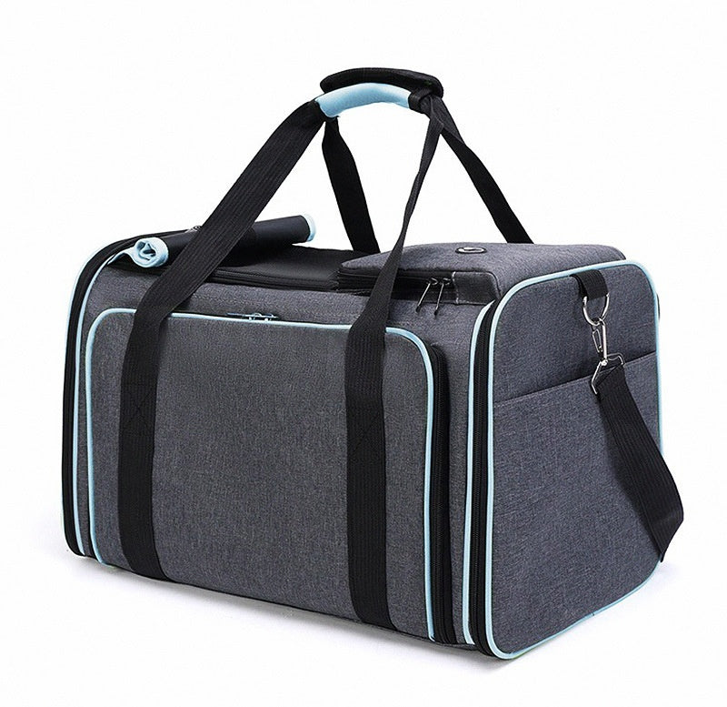 Foldable Pet Carrier Bag - Car Seat Travel Bag for Cats and Small Dogs