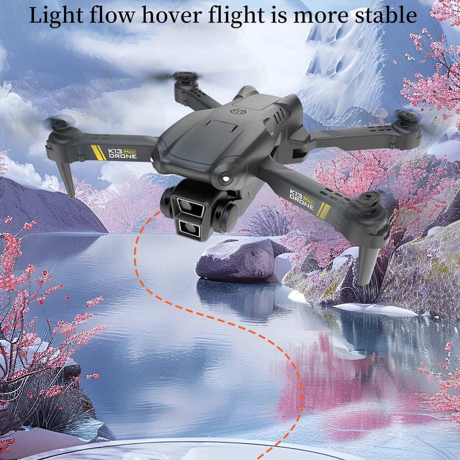 K13 Smart Pet Photography Drone with 2 Batteries - Beginner Friendly