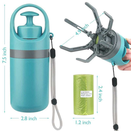 Portable Dog Pooper Scooper - Built-in Bag Dispenser