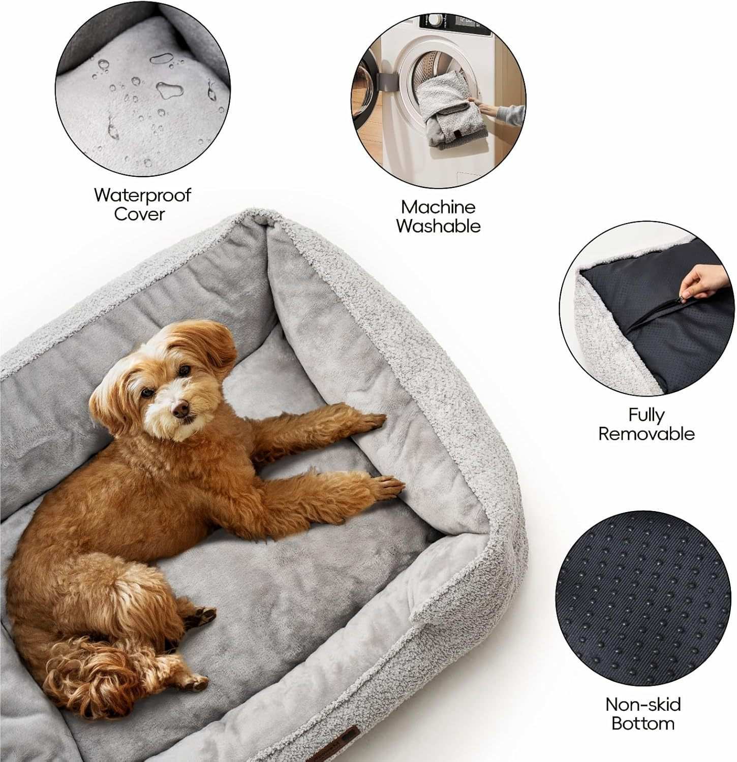 Rectangle Pet Bed - Medium Warming Calming