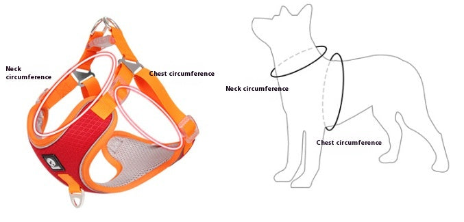 Reflective Mesh Harness - Breathable Dog Safety Vest