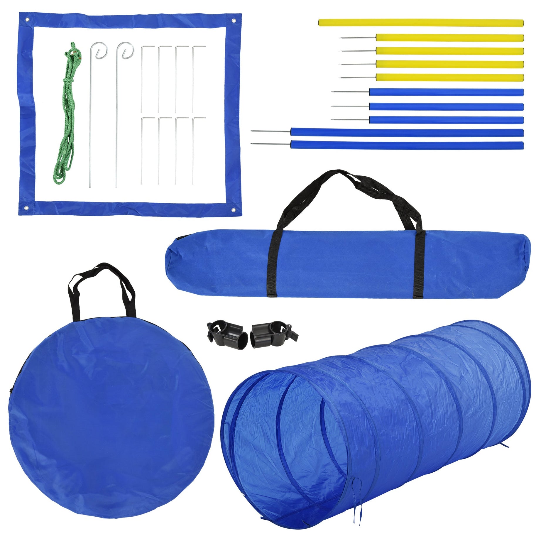 Dog Agility Equipment Set - Outdoor Obstacle Course Kit