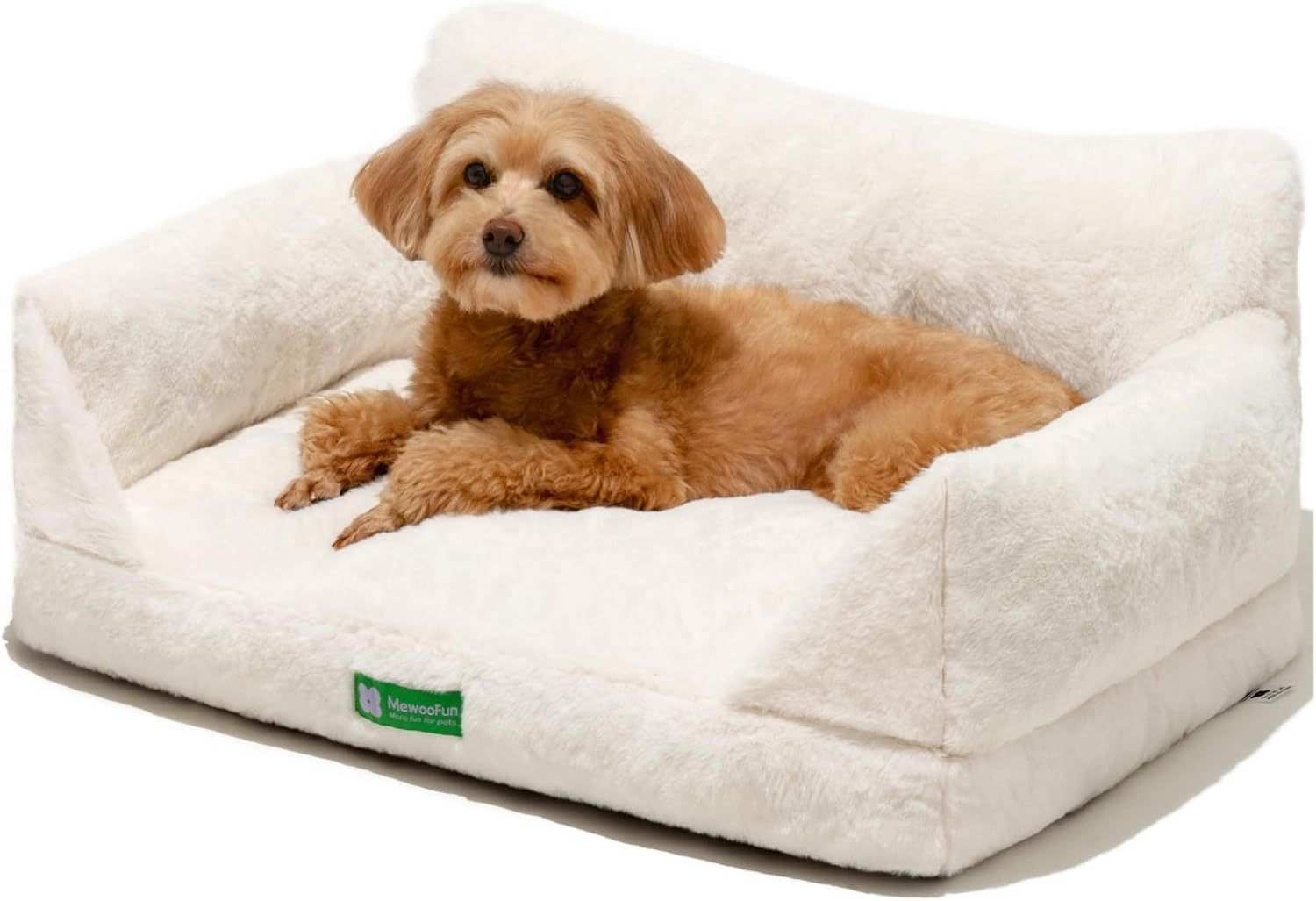 Luxury Pet Sofa Bed - Ultra-Soft Faux Rabbit Fur With Removable Cover