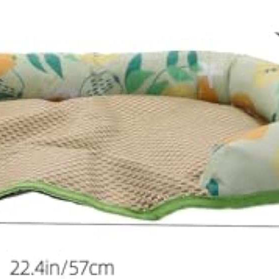 Pet Summer Sleeping Cooling Mat with Side Bolsters for Dogs And Cats