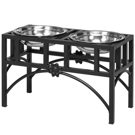 Elevated Dog Bowls - Stainless Steel Raised Feeding Station