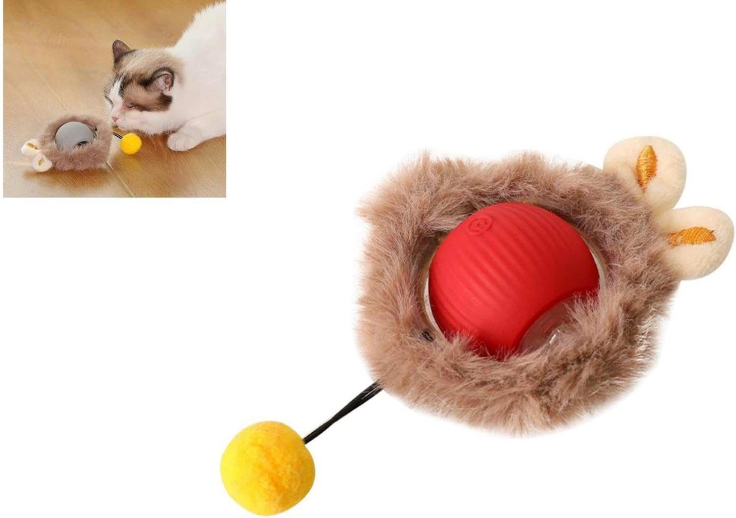 Smart Interactive Rolling Ball - Automatic Pet Toy for Cats & Dogs