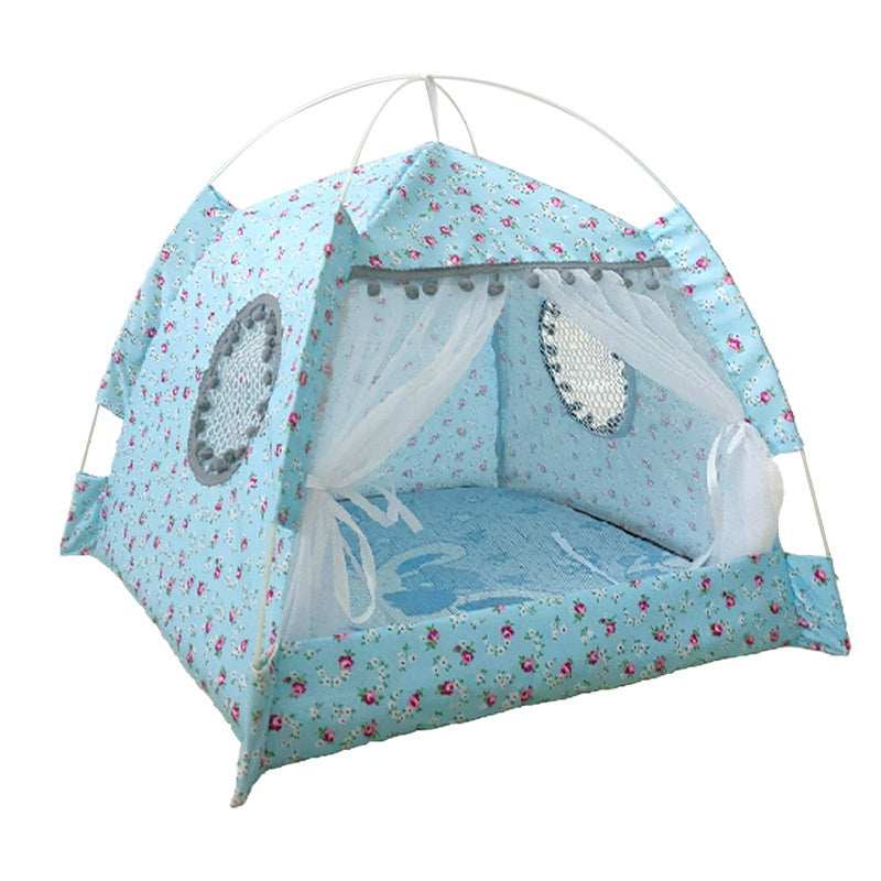 Portable Cat Tent Nest with Summer Bug Screen