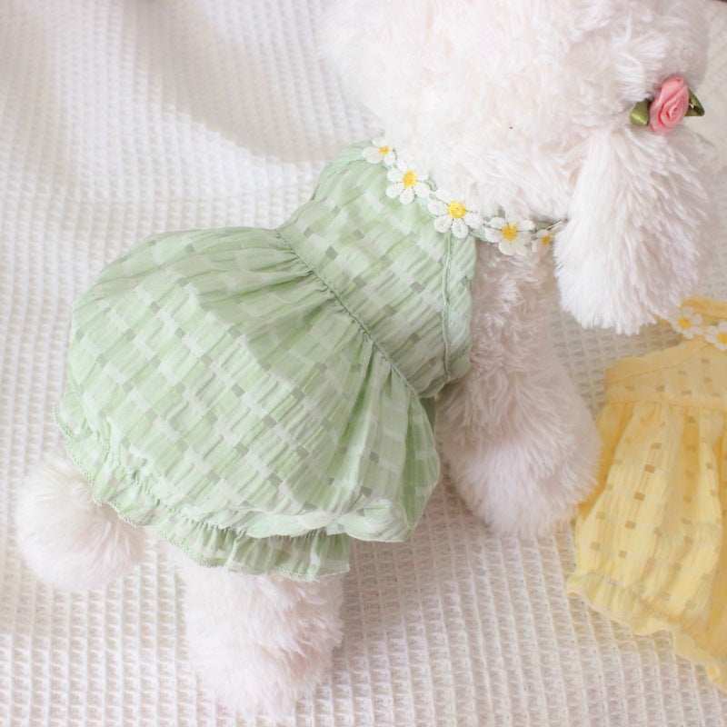 Summer Thin Breathable Pet Skirt Dress - Small to X-Large