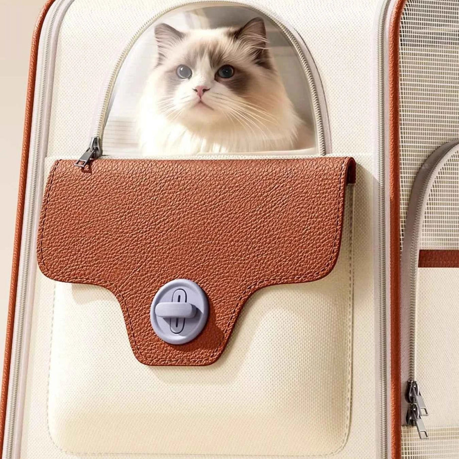 Pet Carrier Backpack Breathable - Mesh Ventilation Travel