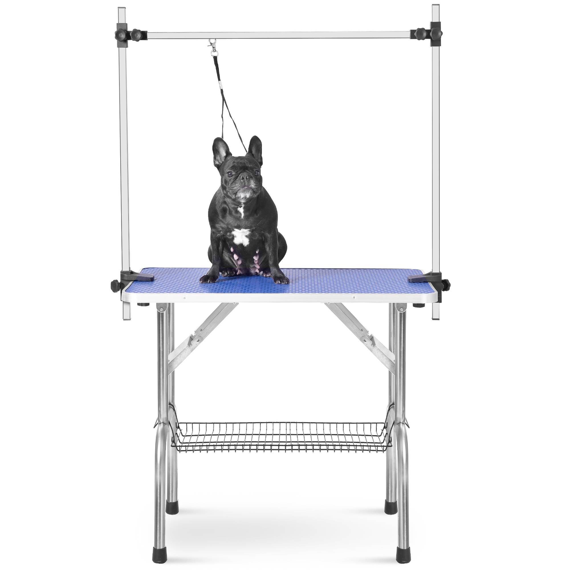 Pet Grooming Table Folding - Heavy Duty Stainless Steel Arm