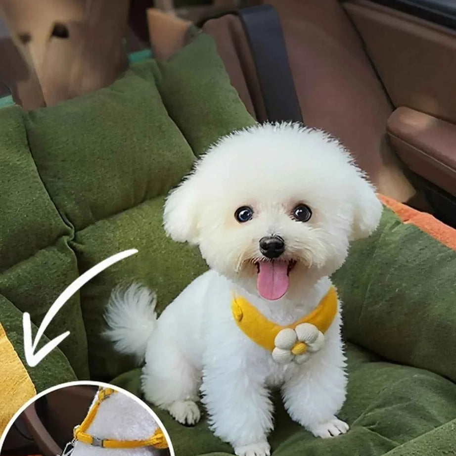 Pet Car Seat Bed - Comfortable & Secure