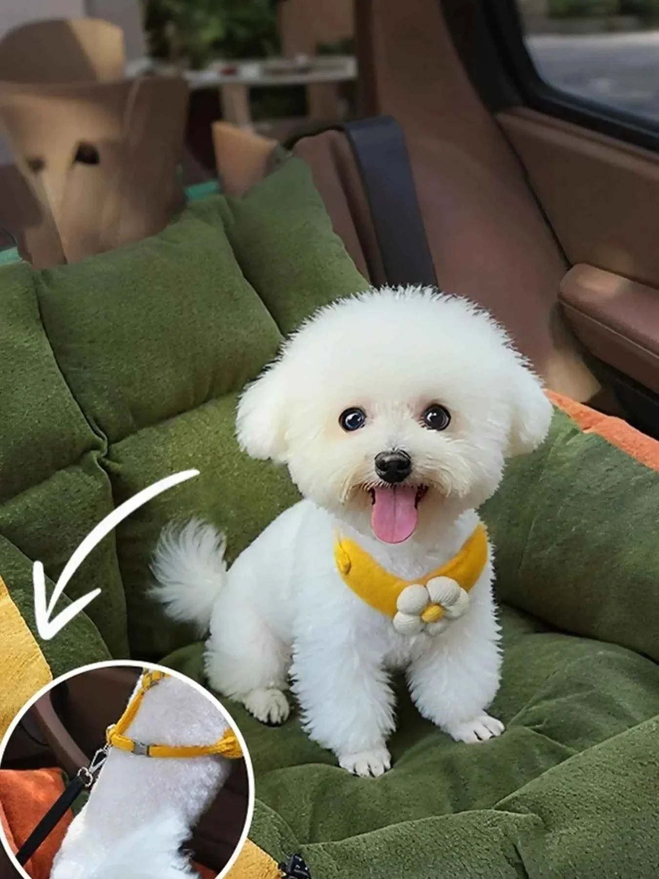 Pet Car Seat Bed - Comfortable & Secure