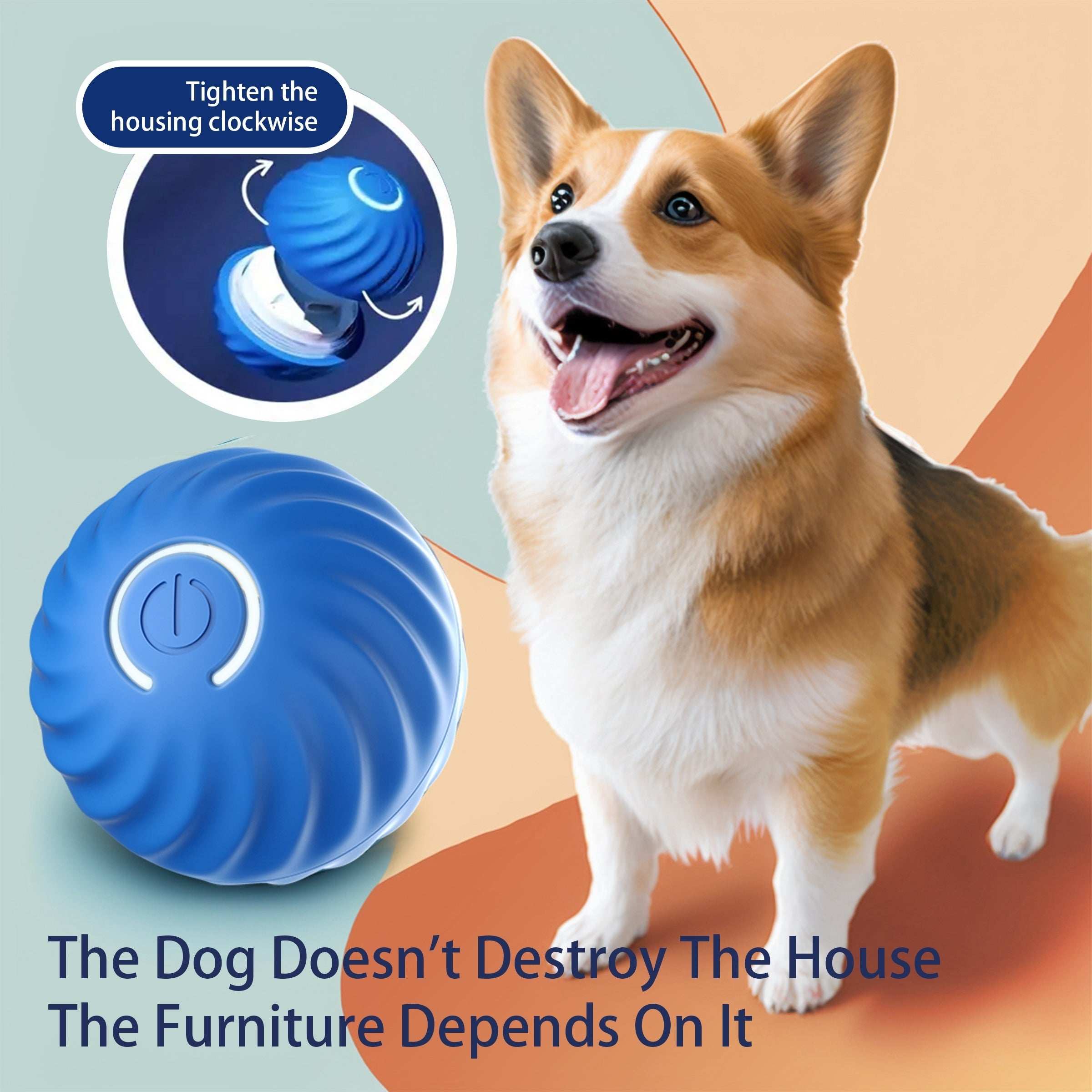 Smart Interactive Bouncing Ball Dog Toy