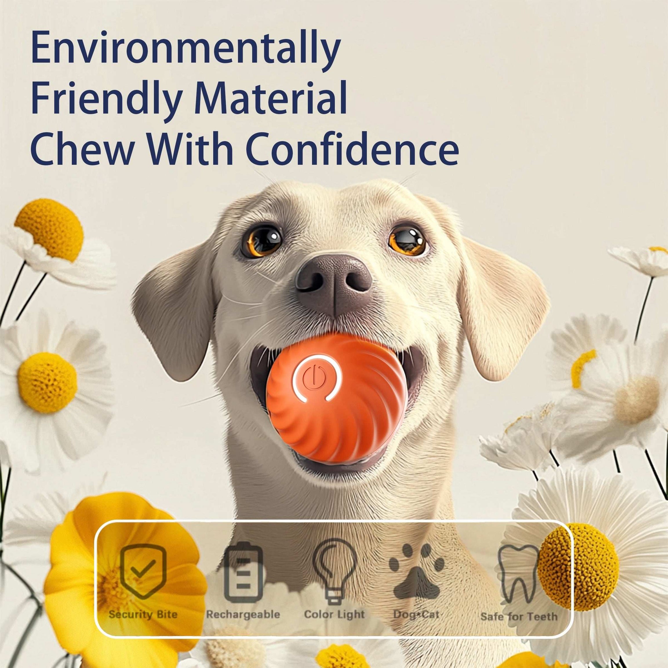 Smart Interactive Bouncing Ball Dog Toy