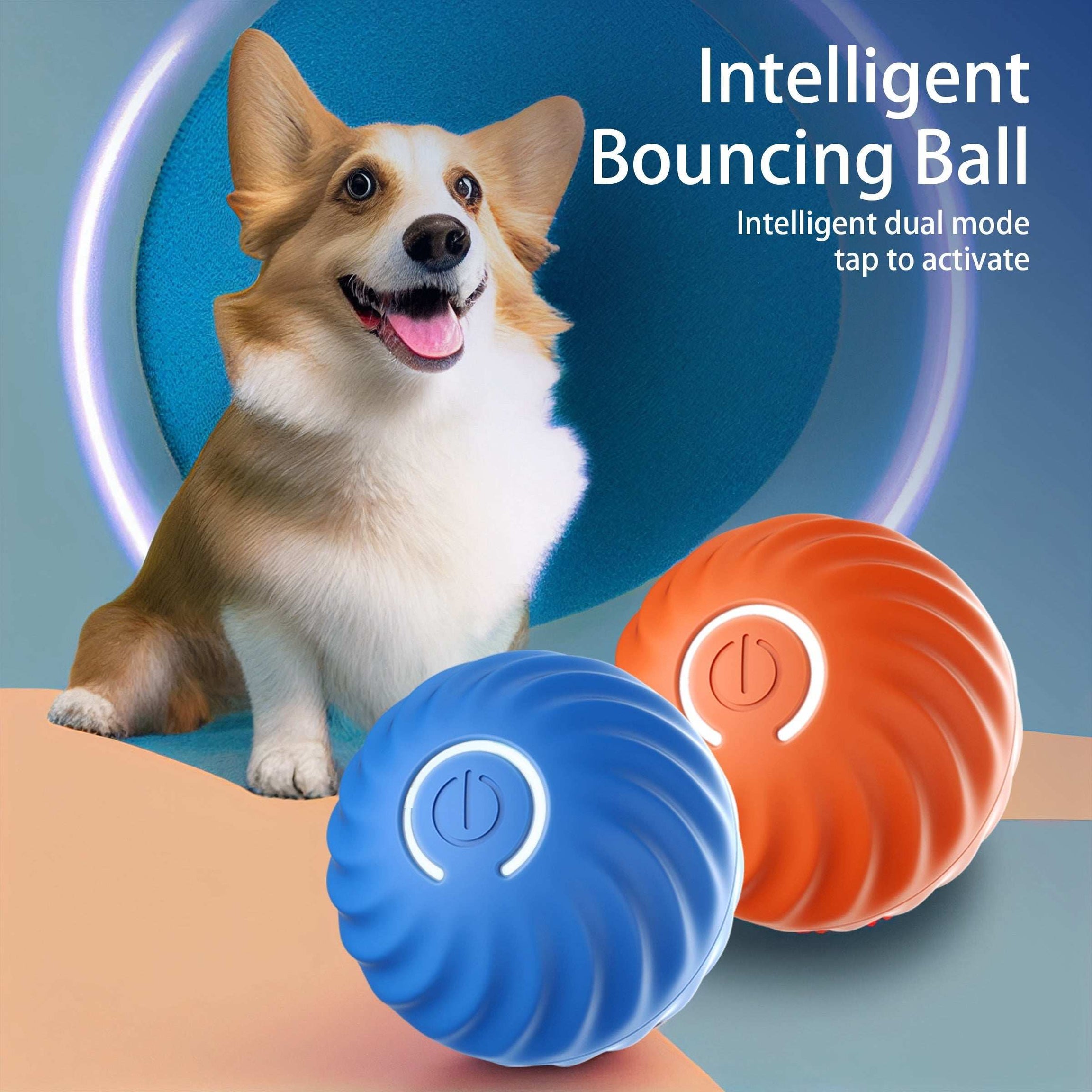 Smart Interactive Bouncing Ball Dog Toy