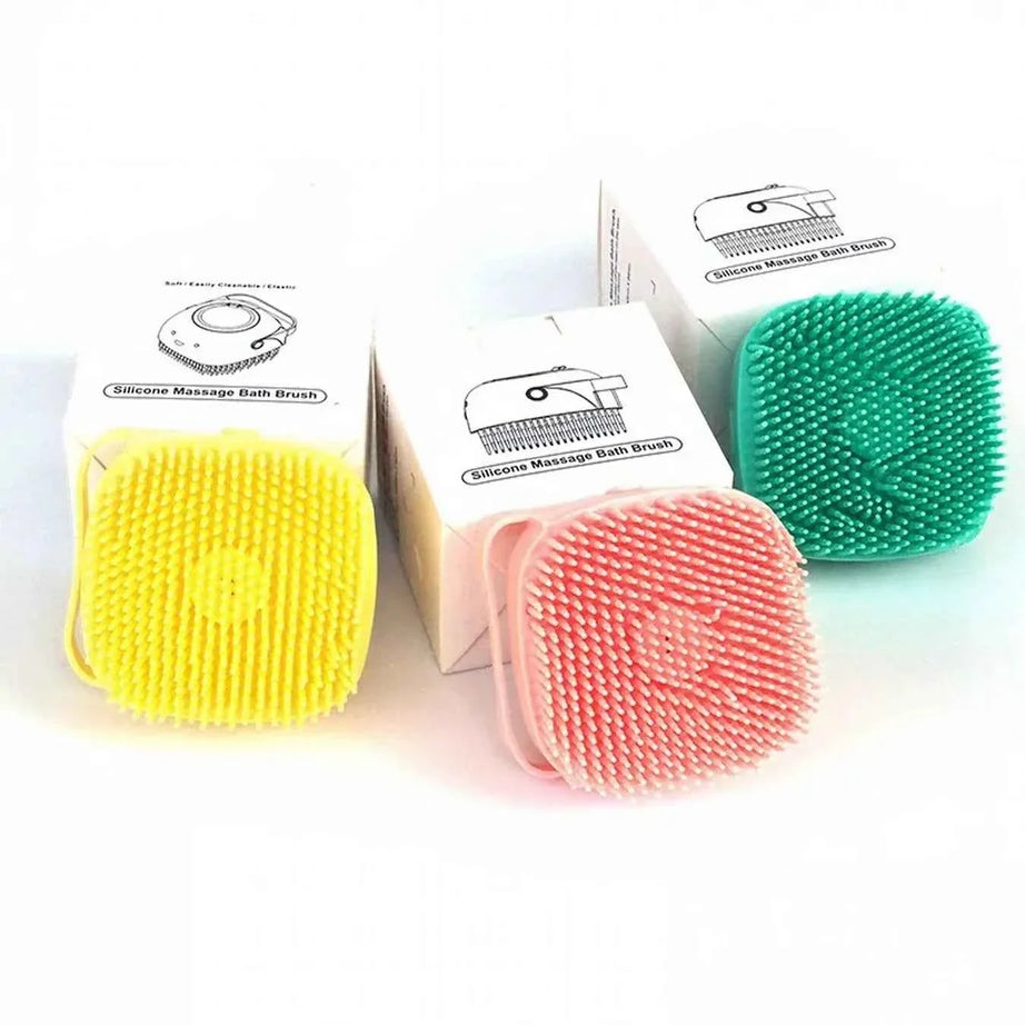 Pet Bath Brush - Cute Cartoon Silicone